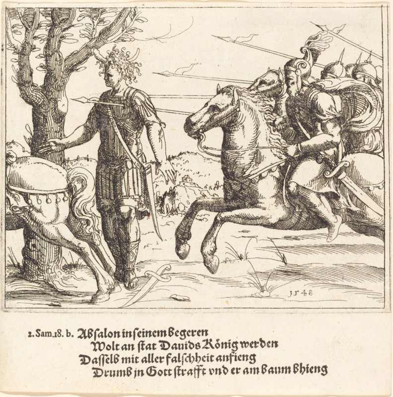Absalom Slain by Joab, 1548.