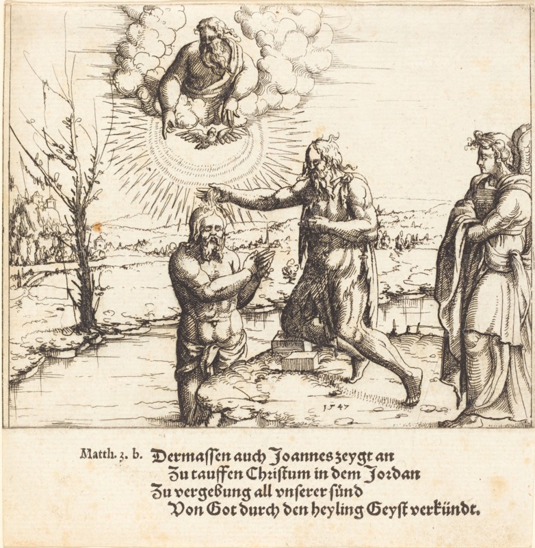 The Baptism of Christ, 1547.