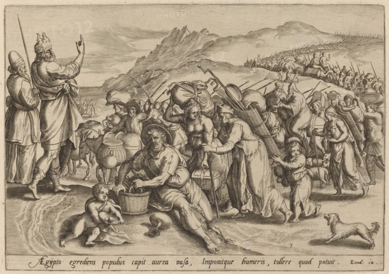 The Exodus from Egypt, 1585.