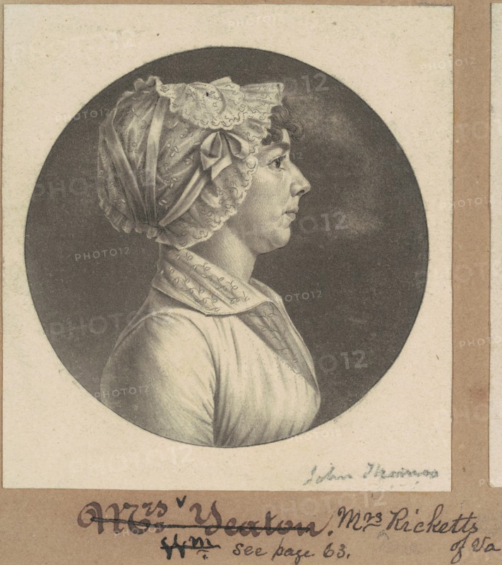 Mary Barr Ricketts, c. 1805.