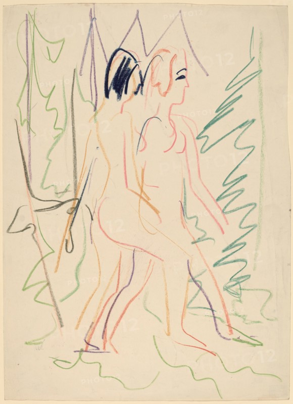 Two Nudes in a Forest, 1925.