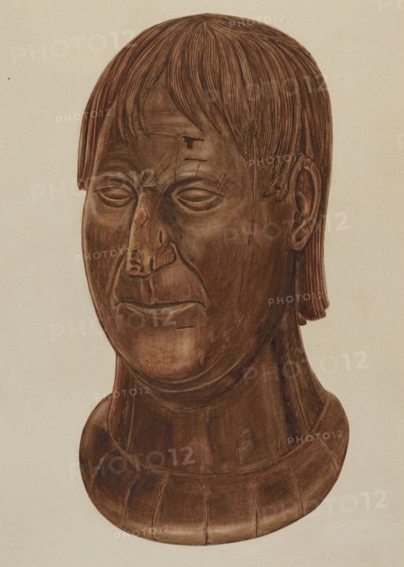 Bust of P.J. Landry, c. 1937.