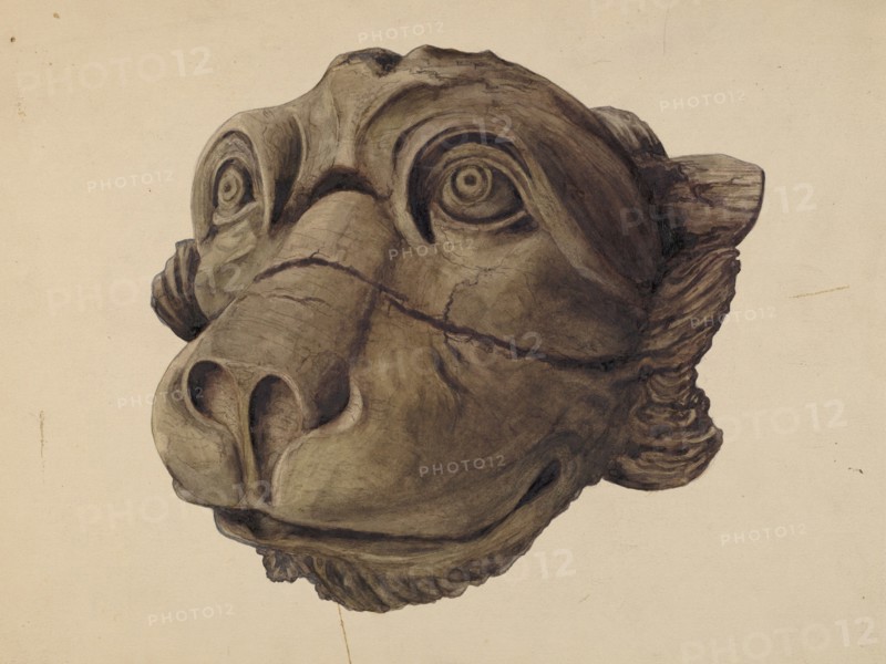 Cat Head Gargoyle, 1932/1945.