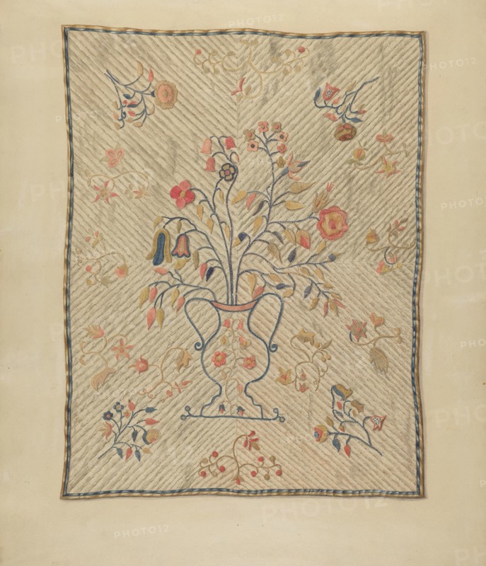Crewel Wall Hanging, c. 1937.