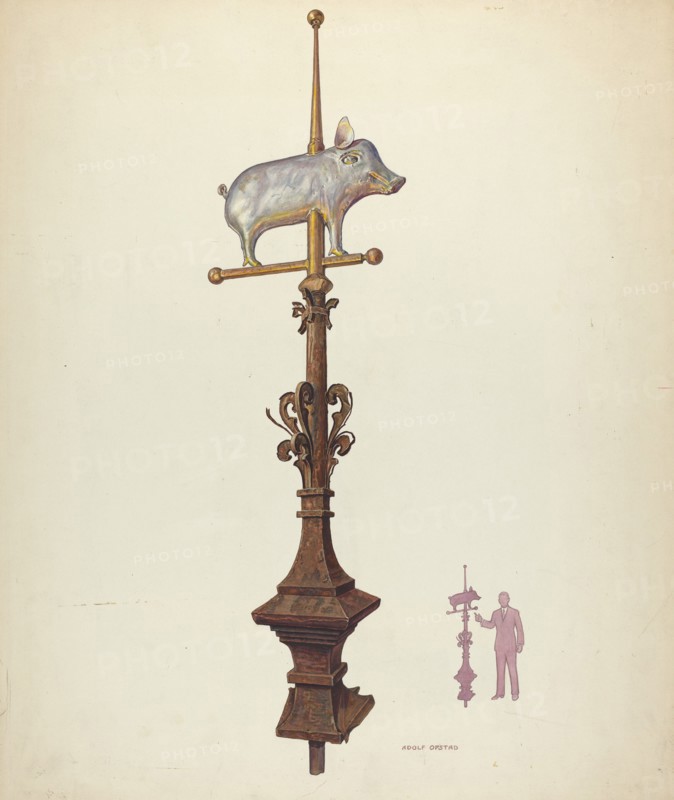 Weather Vane Finial, c. 1941.