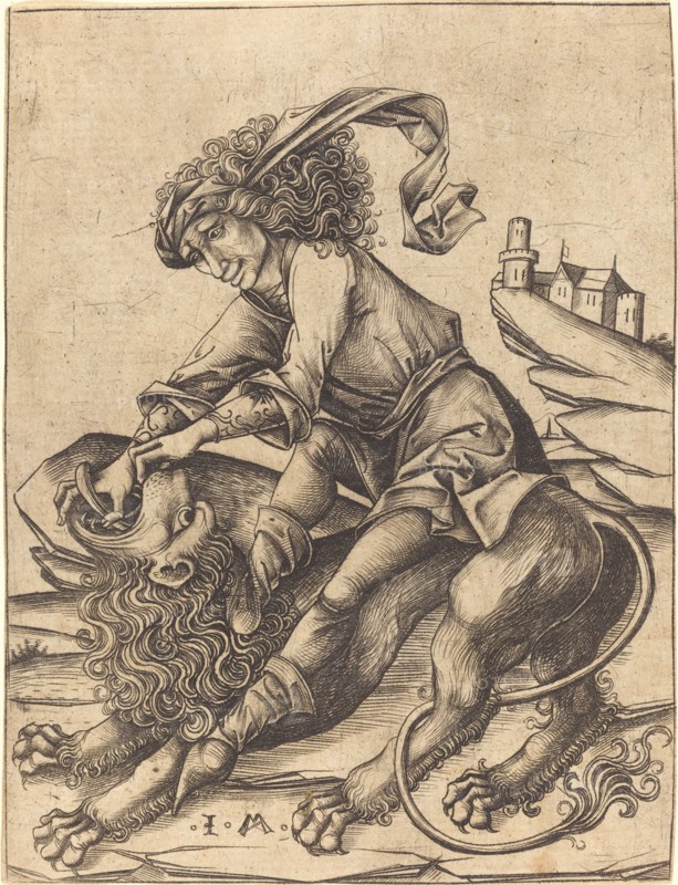 Samson and the Lion, c. 1475.