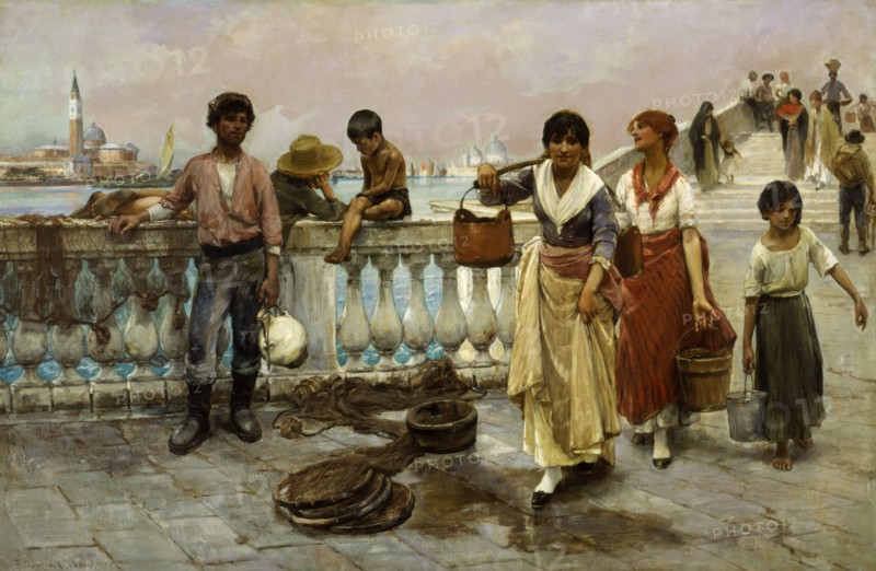 Water Carriers, Venice, 1884.