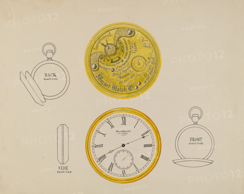Gold Watch and Frame, c. 1936.