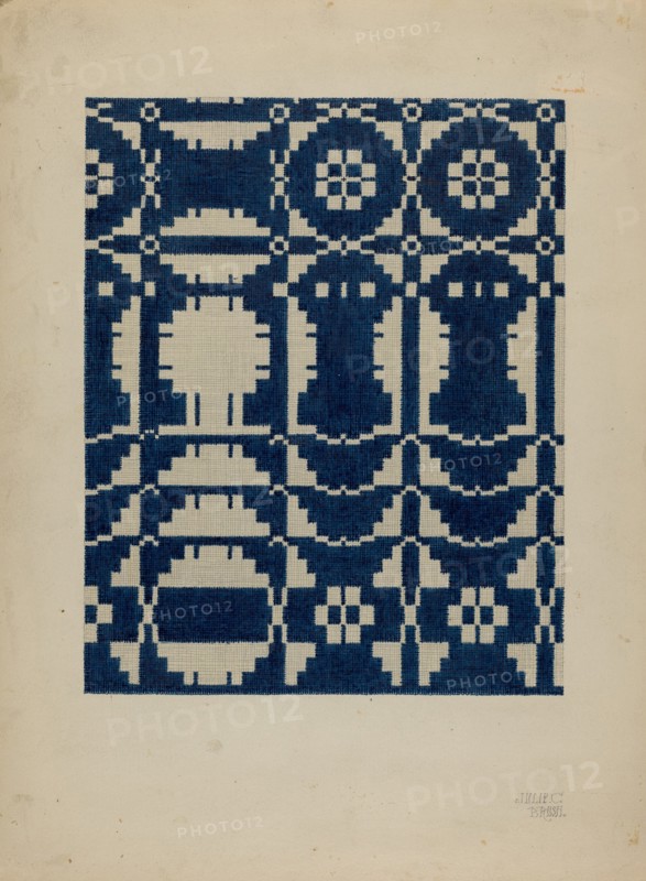 Homespun Bedspread, 1935/1942.