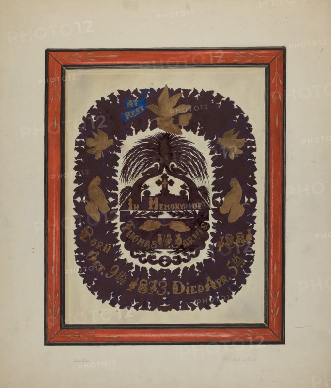 Framed Paper Cutting, c. 1938.