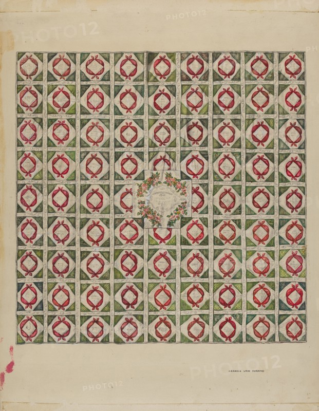 Quilt (Bed Covering), c. 1936.