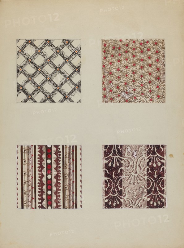 Materials from Quilt, c. 1937.