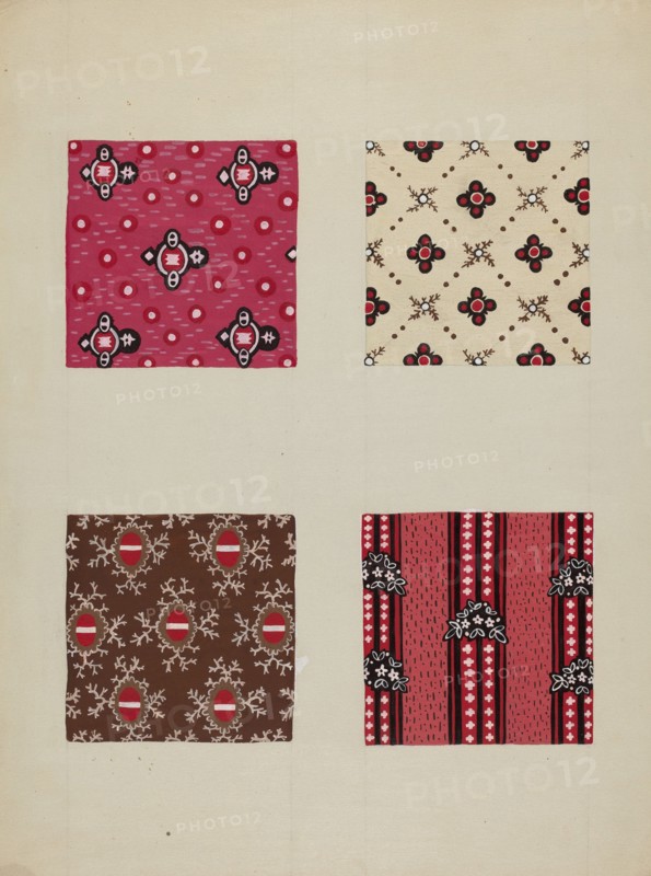 Materials from Quilt, c. 1937.