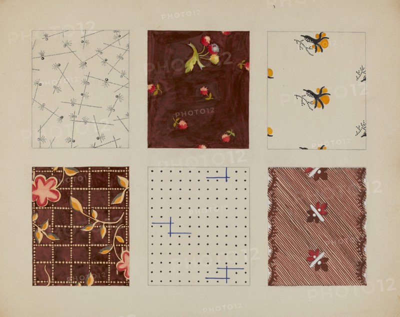 Materials from Quilt, c. 1937.