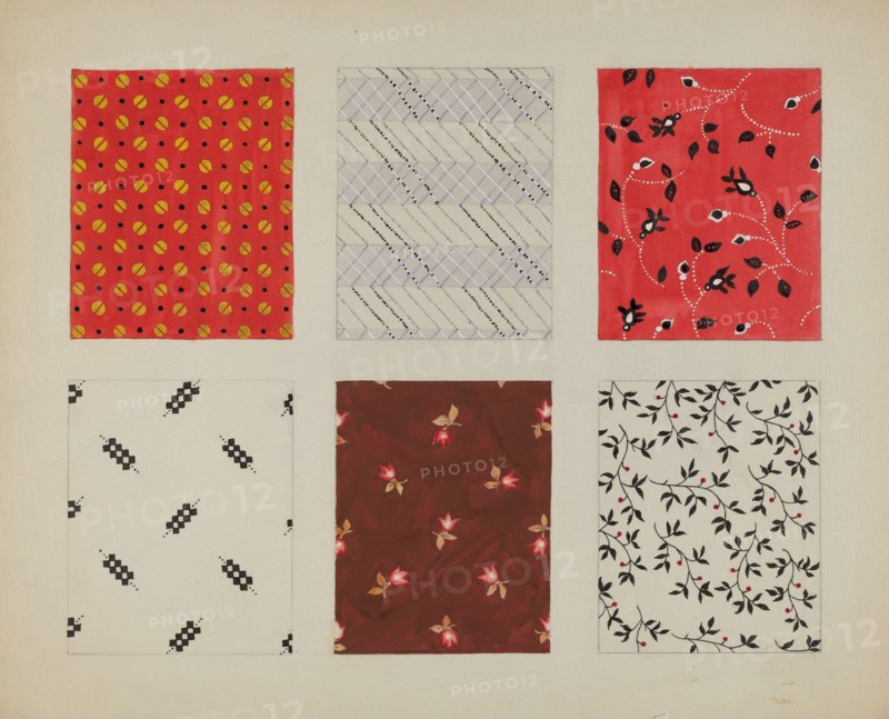 Materials from Quilt, c. 1937.