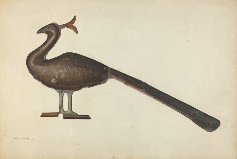 Weather Vane Peacock, c. 1939.