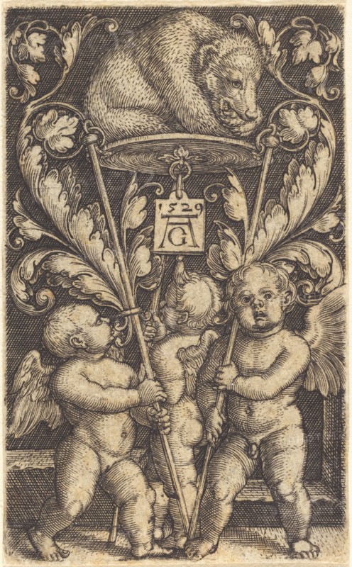 Three Cupids and a Bear, 1529.