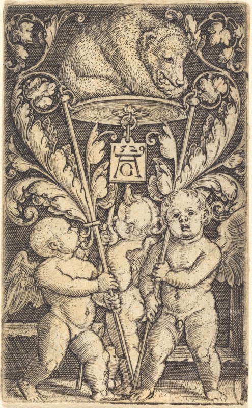 Three Cupids and a Bear, 1529.