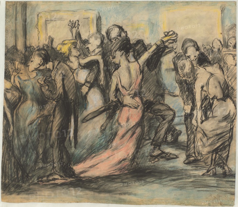 Society Ball [verso], c. 1907.