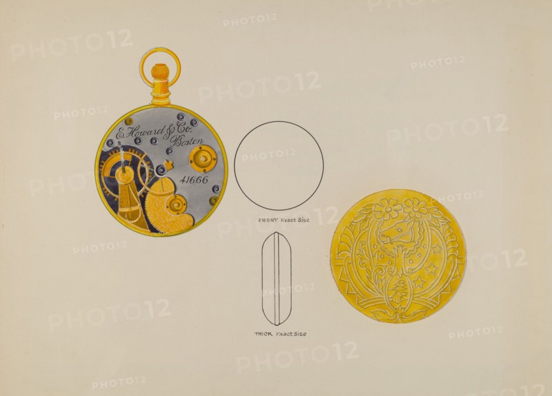 Watch, Frame and Case, c. 1936.