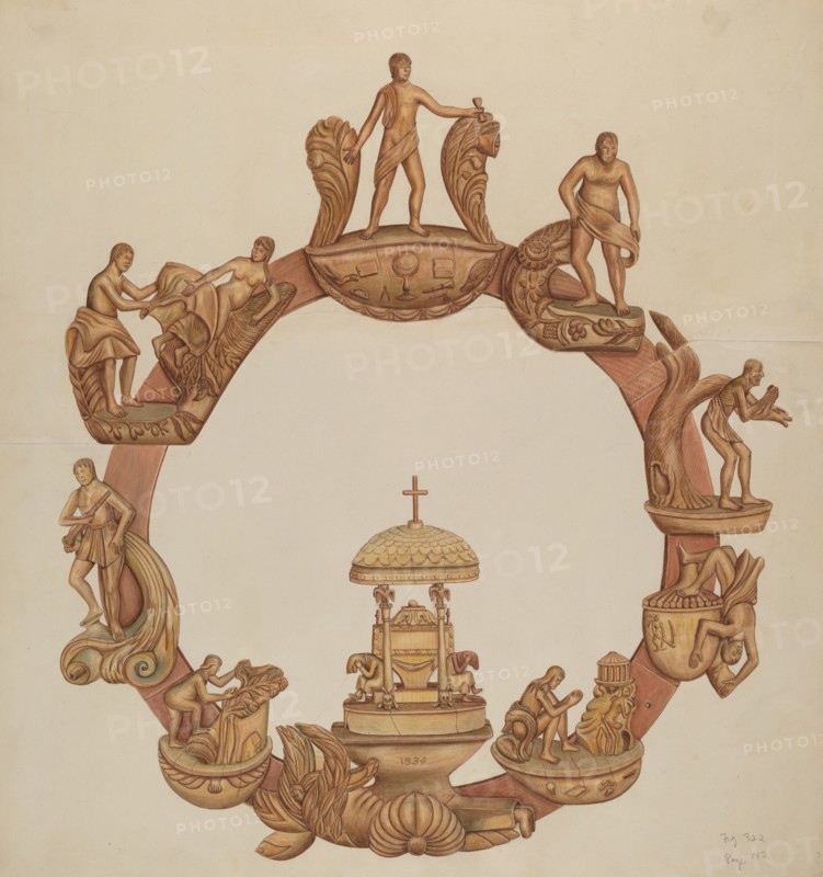 Cycle of Life Carving, c. 1938.