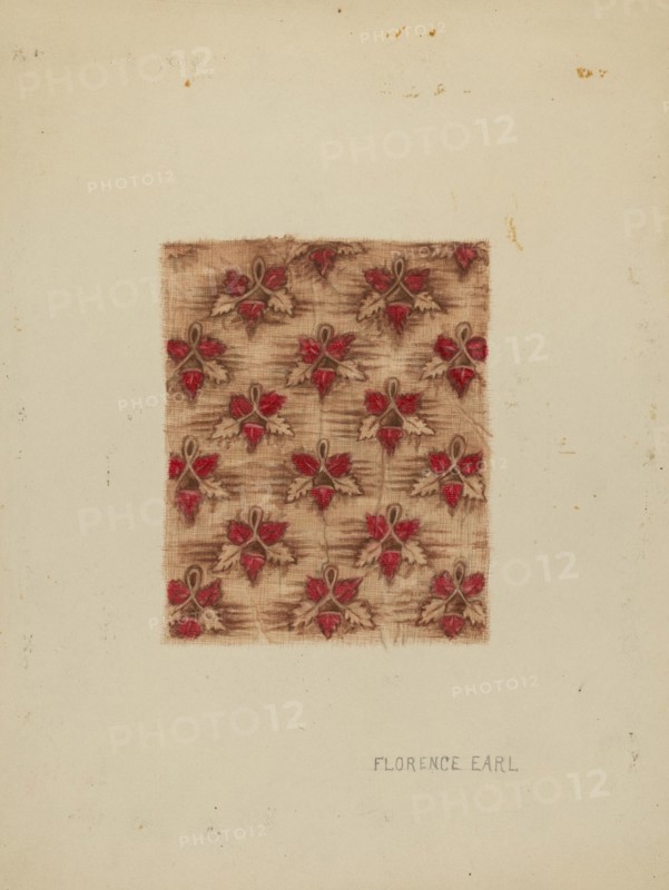 Lining of Baby's Hood, c. 1937.