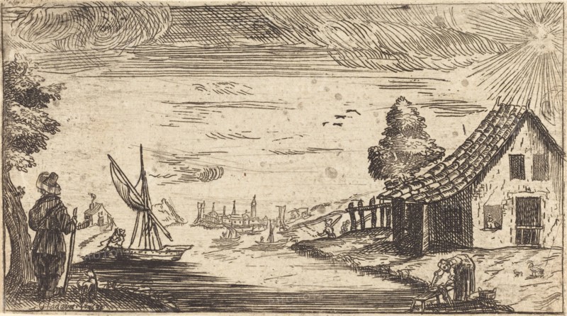 Landscape with Figure and Boat.