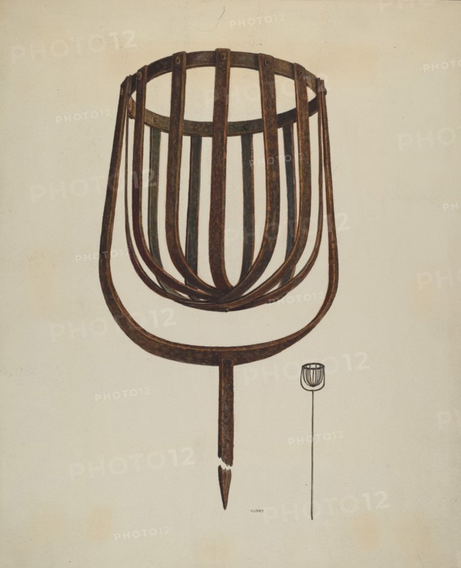 Pine Knot Flare Holder, c. 1939.
