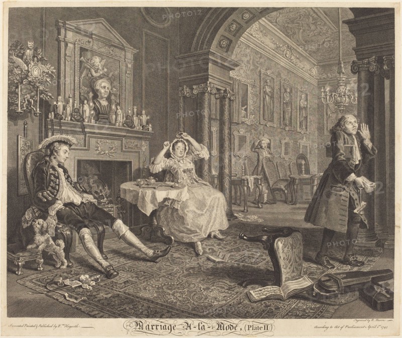 Marriage a la Mode: pl. 2, 1745.