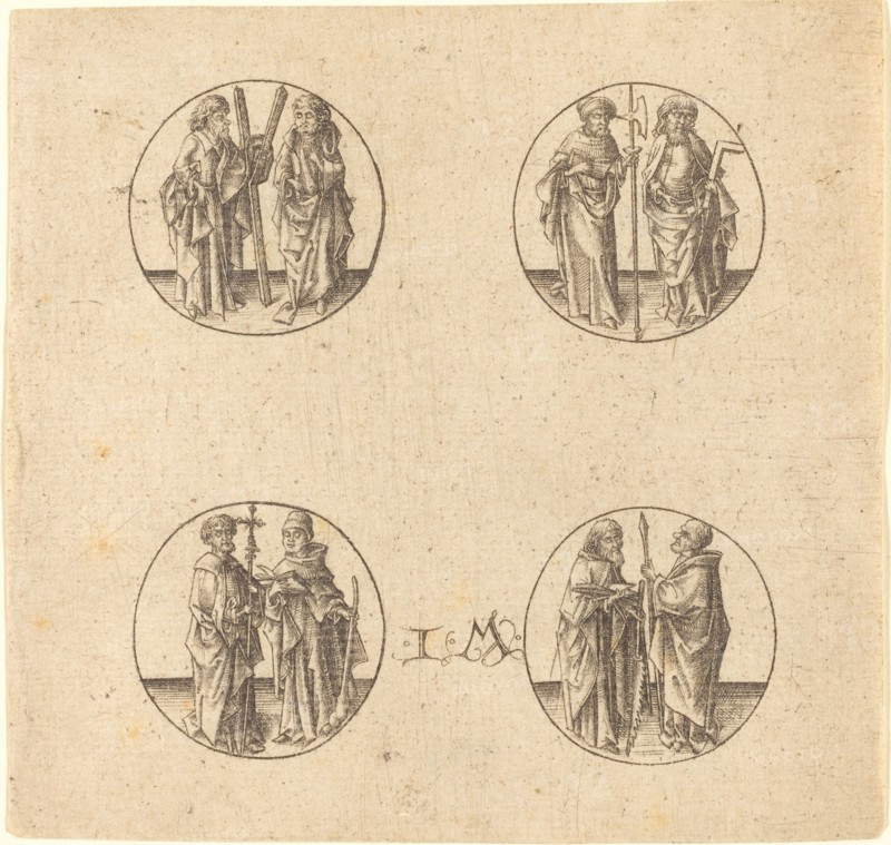Eight Apostles in Four Roundels.