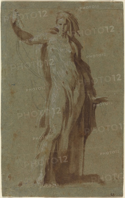 Standing Woman Holding a Scroll.