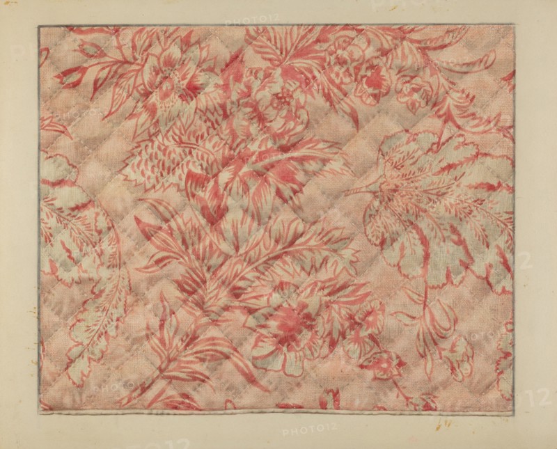 Infant's Quilt (Detail), c. 1937.
