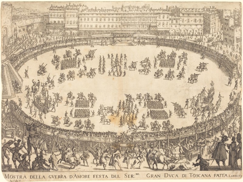 Parade in the Amphitheater, 1616.