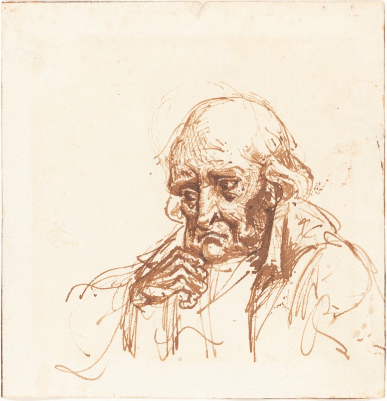 Head of an Old Man, 19th century.
