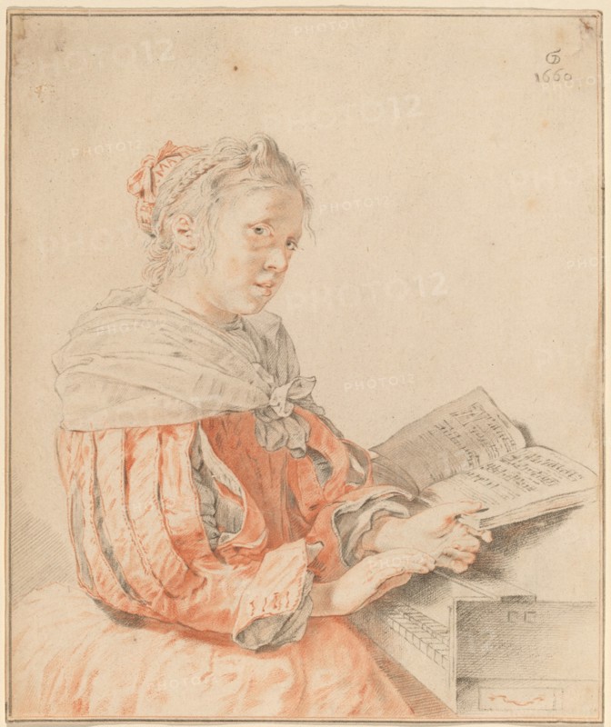 Young Girl at the Keyboard, 1767.
