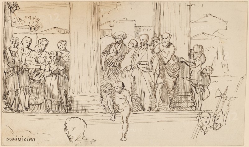 Study after Domenichino, c. 1858.