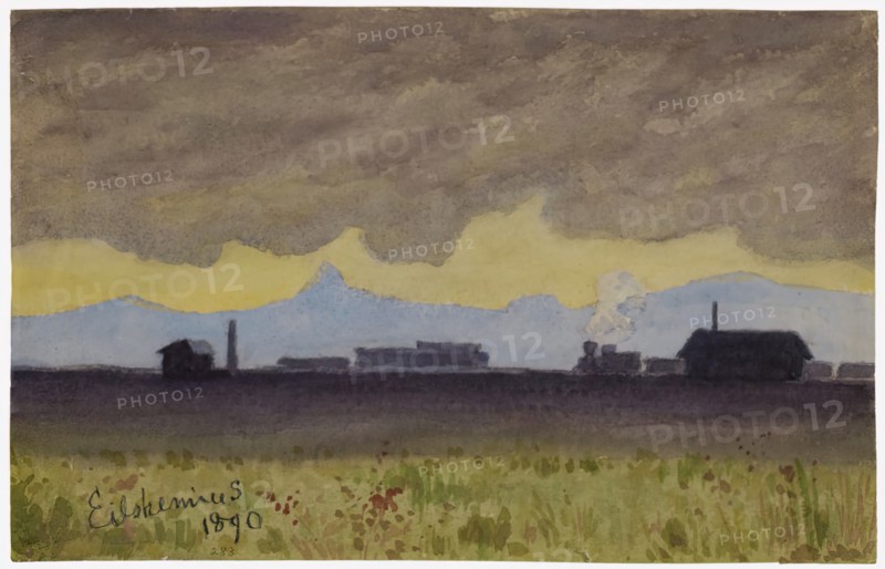 Train Landscape in Arizona, 1890.