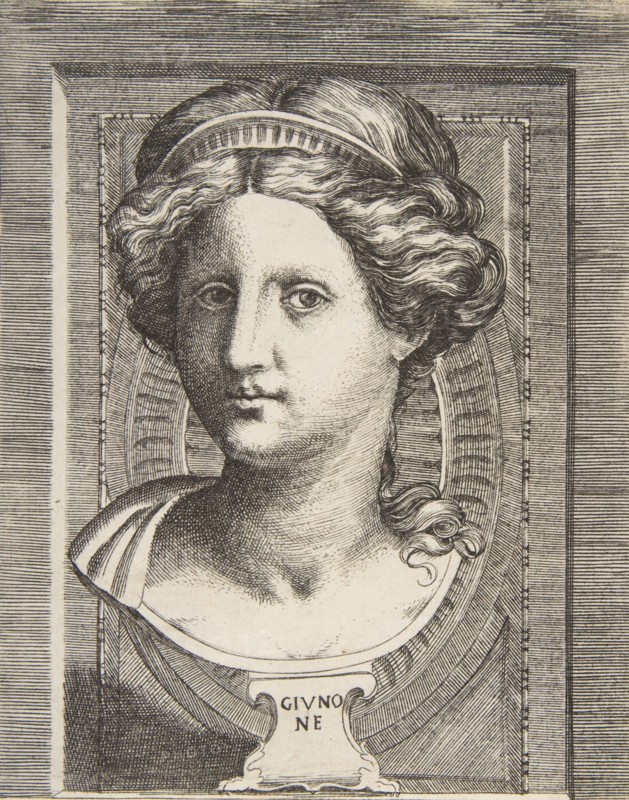 Sculpted head of Juno, ca 1531-76.