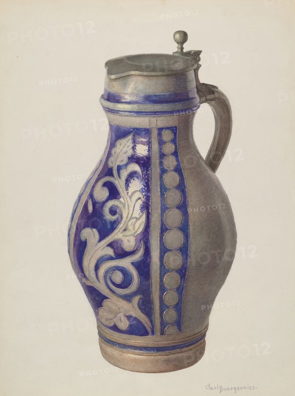 Three Quart Beer Pitcher, c. 1940.