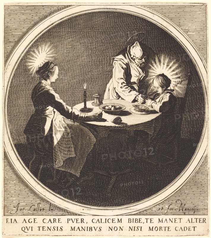 The Holy Family at Table, c. 1628.