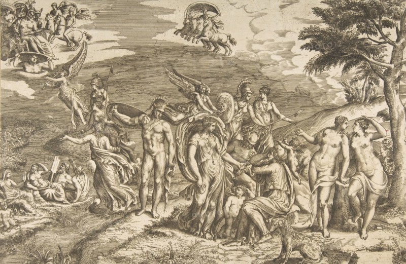 The Judgment of Paris, ca. 1550-60.