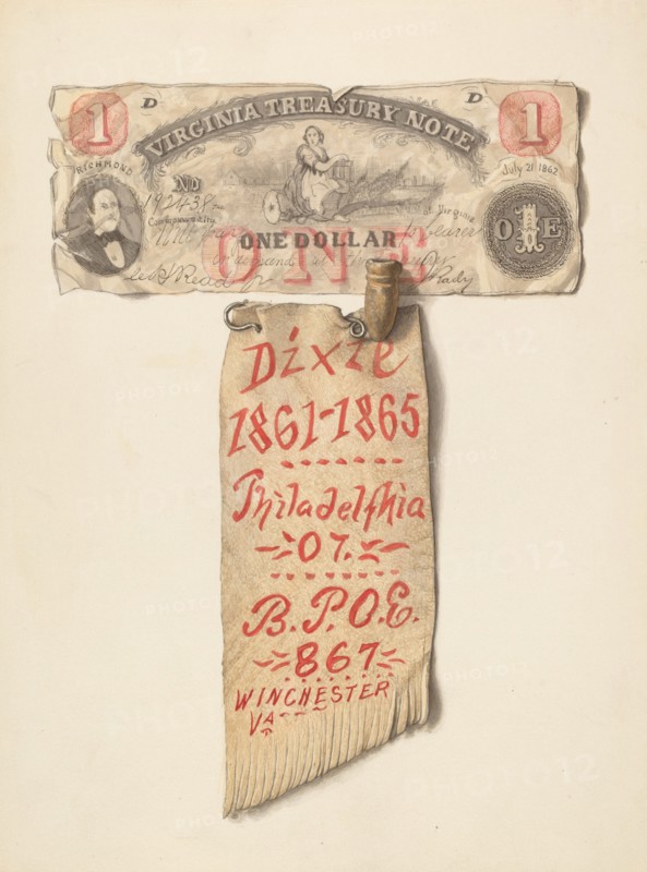 $1 Banknote from Virginia, c. 1936.