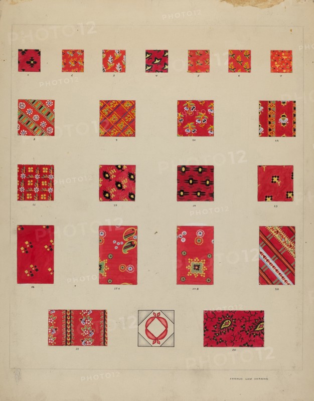 Printed Quilted Patches, 1935/1942.