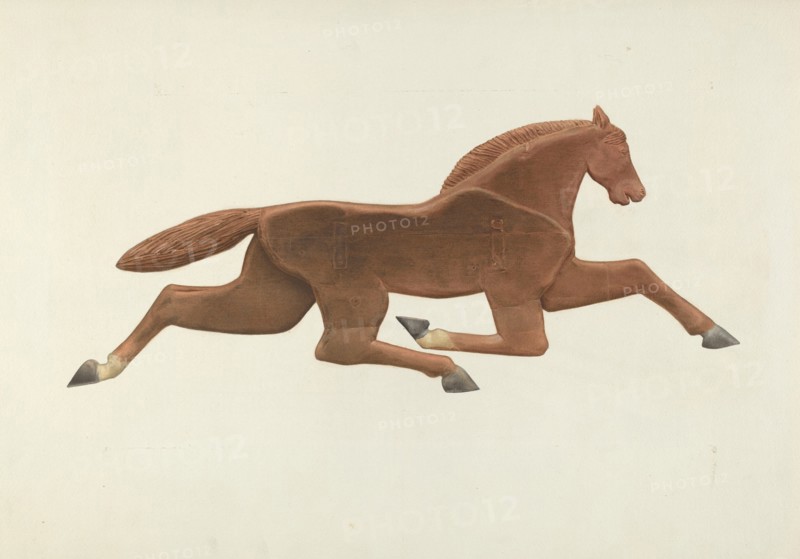 Wooden Horse Weather Vane, c. 1940.