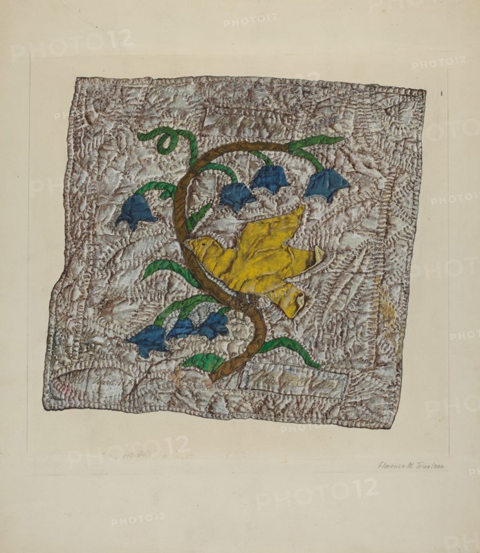 Quilt Block: "Constancy", 1935/1942.