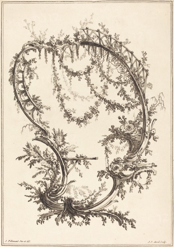 Ornament with a Strut and a Railing.