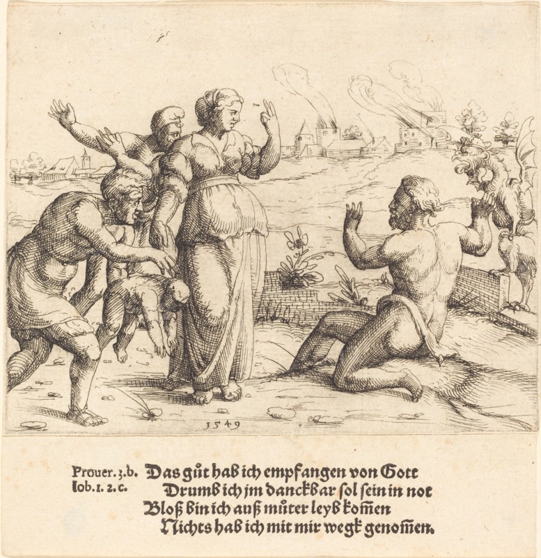 Job Learns of His Misfortunes, 1549.