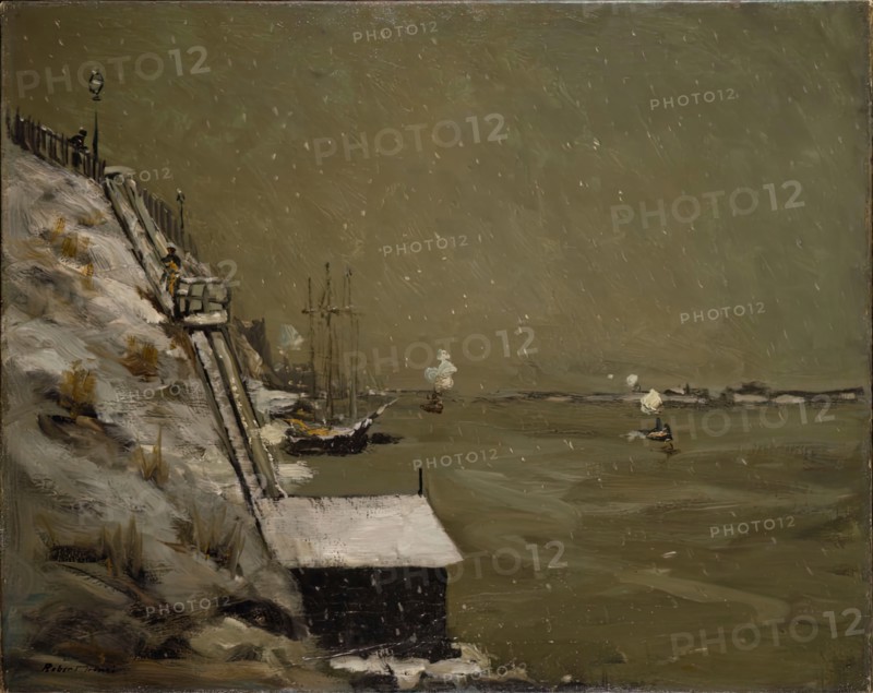 East River Embankment, Winter, 1900.