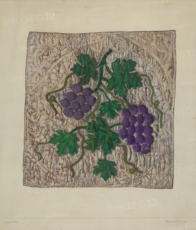 Block from Friendship Quilt, c. 1938.