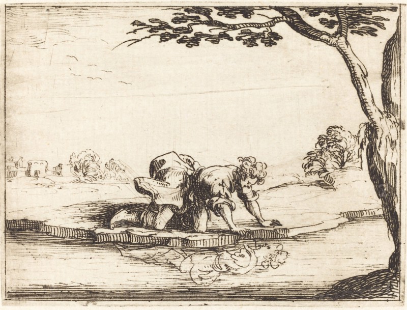 Narcissus Looking in the Water, 1628.